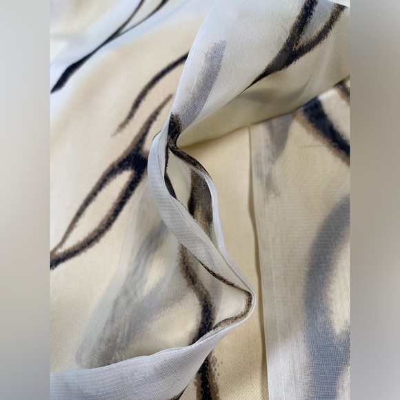 Women’s Cache Size 4 Made in USA Cream Tiger Stripe Halter top - Picture 3 of 13